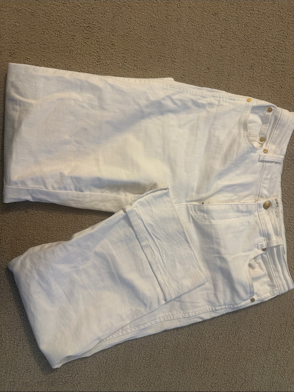 Oat New York White Straight-Leg Women's Jeans